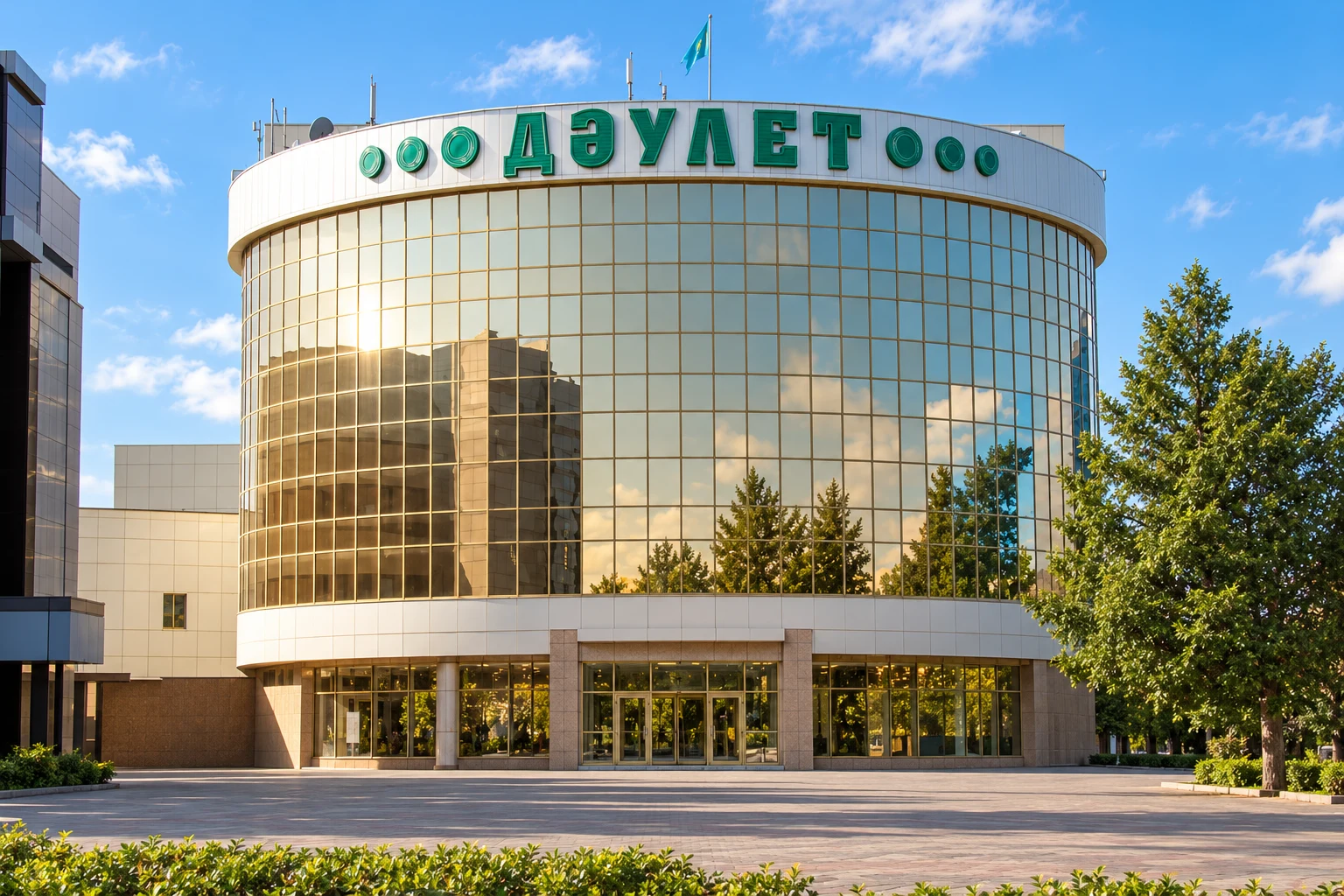 Даулет, художественная обработка фасада